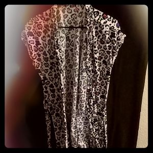 Betsy Johnson Short Leopard Multi Color Robe